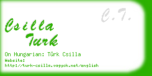 csilla turk business card