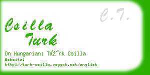 csilla turk business card